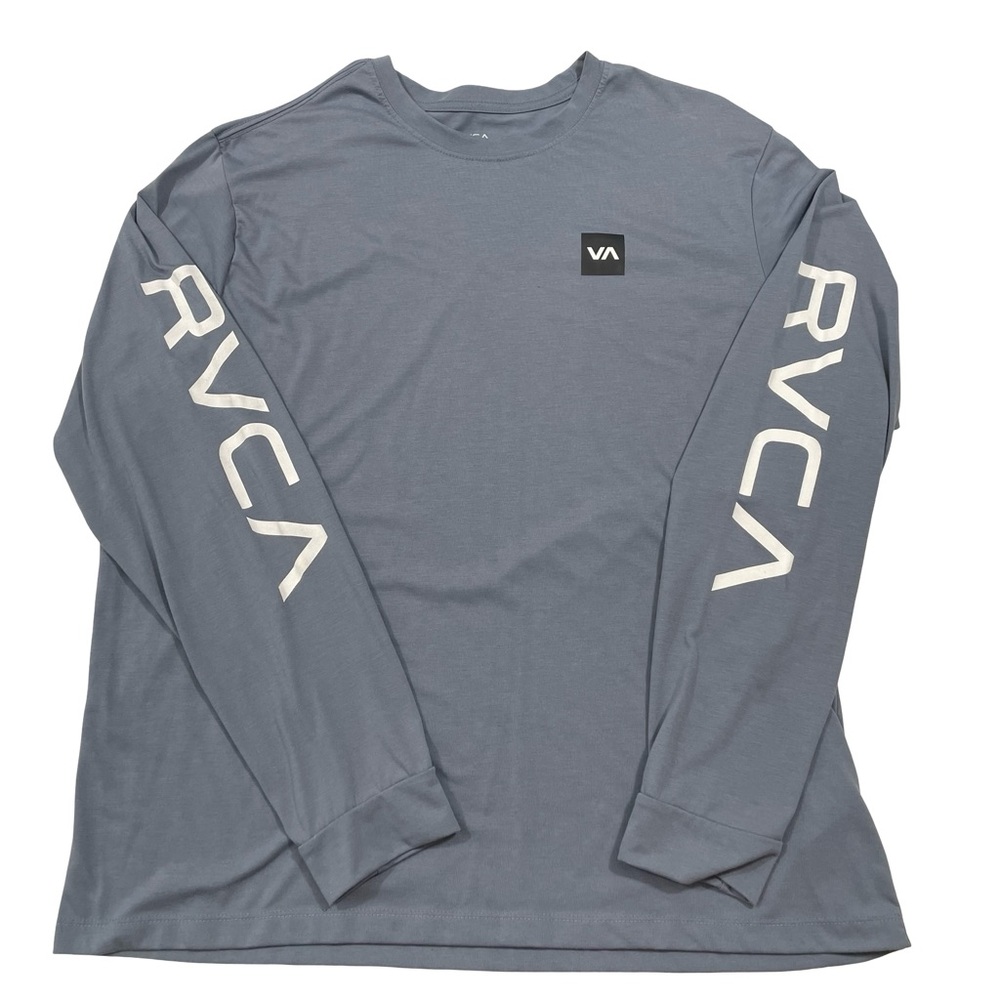 RVCA Sport Vent Size XXL Blue Casual Long-Sleeve Shirt (Retail $55)